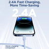 JOYROOM S-AL012A14 Multi-Color Series 2.4A USB to 8 Pin Fast Charging Data Cable, Length:1.2m(Blue)