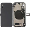 iPhone X Black Battery Back Cover Assembly with Side Keys & Flex Cable