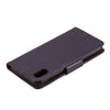 For iPhone XR Embossed Butterfly Pattern Horizontal Flip Leather Case with Card Slot & Holder & Wallet & Lanyard (Dark Purple)