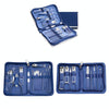 Stainless Steel Nail Clipper Nail Art Tool Set, Color: 26 PCS/Set (Blue)