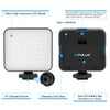 PULUZ 4 in 1 Vlogging Live Broadcast LED Selfie Fill Light Smartphone Video Rig Kits with Microphone + Tripod Mount + Cold Shoe Tripod Head for iPhone, Galaxy, Huawei, Xiaomi, HTC, LG, Google, and Other Smartphones (Blue)