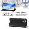 For iPhone 11 Pro RC01 Dual-Folded Magnetic Suction RFID Leather Phone Case(Black)
