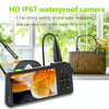 T22 4.5 inch IPS Color Screen 3.9mm Single Camera Hard Cable Industrial Endoscope, Length:3.5m(Black Orange)