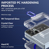 For Samsung Galaxy Z Flip3 5G lce Folding Series MagSafe Integrated Clear PC Phone Case(Royal Blue)