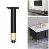 Metal Furniture Support Legs with Adjustment Pad, Height: 14.5cm(Black Gold)
