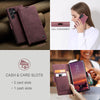 For Samsung Galaxy S25 Ultra 5G CaseMe 013 Multifunctional Horizontal Flip Leather Phone Case(Red)