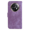 For Realme 13+ Global Little Tiger Embossed Leather Phone Case(Purple)
