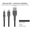 IVON CA78 2.4A 8 Pin Fast Charging Data Cable, Length: 1m (Black)