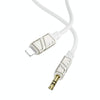 Borofone BL22 3.5mm to 8 Pin Zinc Alloy Dignity AUX Audio Cable, Length:1m(Black)