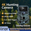 PR4000 2 inch LCD Screen 4K Infrared Night Vision Wild Animal Hunting Tracking Camera