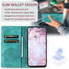 For Samsung Galaxy A36 Totem Embossed Magnetic Leather Phone Case(Green)