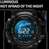 SMAEL 8082 Outdoor Waterproof Sports Multifunctional Luminous Timing Electronic Watch(Gold)