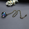 Double-sided Glass Globe Solar Cosmic Starry Necklace Galaxy Pendant