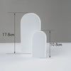 2 x Door Combo Kits Geometric Cube Solid Color Photography Photo Background Table Shooting Foam Props(White)
