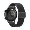 HK39 1.1 inch Smart Stainless Steel Band Watch Support Bluetooth Call/Blood Oxygen Monitoring(Black)
