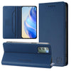 For Samsung Galaxy Note20 RC01 Dual-Folded Magnetic Suction RFID Leather Phone Case(Dark Blue)