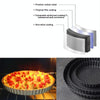 BM1075 Perforated Pizza Pan Kitchen Carbon Steel Non-stick Fruit Pie Mould Bakeware, Specification: 8 inches