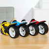 Motorcycle Alarm Clock Ornaments Creative Child Gift Clock(Blue Motorcycle Racing)