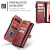 For Samsung Galaxy S25 Ultra 5G CaseMe C30 Card Slots Zipper Wallet Leather Phone Case(Red)