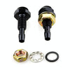 2pcs /Set Automotive Glass Washer Sprayer Aluminum Cap Nozzle(Black)