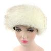 Unisex Winter Imitation Fox Fur Headband Bomber Hat, Size:L58-60cm(White)