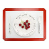 Platinum Glass Fiber Silicone Pastry Cake Cookie Baking Mat Pad Sheet Kneading Mat, Size:29x26cm