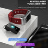 H21 1.14 inch Silicon Band Earphone Detachable Smart Watch Support Temperature Measurement / Bluetooth Call / Voice Control(Black)