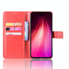 For Xiaomi Redmi Note 8T Retro Crazy Horse Texture Horizontal Flip Leather Case with Holder & Card Slots & Photo Frame(Red)