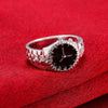 Creative Diamond Dial Quartz Watch Rings(8)