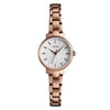 Skmei 1410 Lady Quartz Watch European and American Fashion Watch Business Leisure Steel Belt Lady Watch(Rose Gold)
