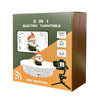 2 In 1 Charging Turntable Rotary Jewelry Live Shooting Display Stand, Color: White Remote Control