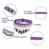 Purple Rhinestone Cat & Puppy Collar - Small