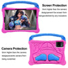 For Samsung Galaxy Tab S7 Boxing Series Kickstand EVA Shockproof Tablet Case with Shoulder Strap(Rose Red Blue)
