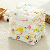 2 PCS Cotton 6-layer Gauze Saliva Towel Seersucker Small Square Scarf(Small Train)