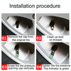 4pcs /Set Vehicle Tire Valve Caps High Precision Tire Pressure Monitoring Warning Cap, Model: Plastic Core
