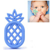 Pineapple Silicone Teether Babies Teething Pendant Nursing Soft Silicone Safe Toys for Soothe Teething Baby(Blue)