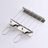 6pcs /Pack 1 Way Skewer Stainless Steel BBQ Skewers Semi-Automatic Barbecue Fork