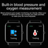 Ochstin 5H80 1.69 inch Square Screen Silicone Strap Heart Rate Blood Oxygen Monitoring Bluetooth Smart Watch(Grey)
