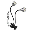 LED Clip Plant Lamp USB Remote Control Dimming Grow Light, Style: Double Head(Full Spectral)