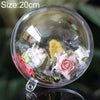 High Transparent Christmas Plastic Hollow Round Ball Window Decoration Mall Hanging Ball, Size:20cm