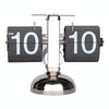 Balance Shaped Metal Auto Flip Down Clock Desktop Decorative Clock with Single Holder