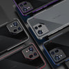 For ASUS ROG Phone 8 Lens Protector + Metal Frame Phone Case(Black Purple)