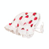 C0487 Strawberry Pattern Cotton Spring Baby Openning Lace Hat, Size: One Size(White)