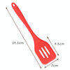 One-piece High Temperature Resistant Silicone Non-stick Spatula Kitchen Kitchenware Leak Shovel(Pink)