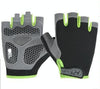 Cycling Shock Absorbing Anti-Slip Gloves Fitness Weight Lifting Training Half-finger Gloves, Size:M(Black+Green)
