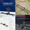 YELANGU L60ES YLG1847A-A 60cm Splicing Slide Rail Track with L5i Dolly Car(Black)