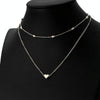 Jewelry Vintage Simple Copper Heart Multi - Layer Clavicle Necklace Wholesale Necklace(gold)