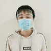 Anti-Saliva Splash Anti-Spitting Anti-Fog Anti-Oil Transparent Face Mask Face Shield(Transparent)
