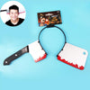 Halloween Costume Party Whole Horror Wear Head Props Kitchen Knife Hair Hoop Game Show Supplies