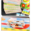 5 PCS KBX-017 Children Wooden Picture Puzzle Baby Early Education Toys(Panda)